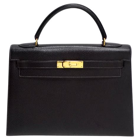 hermes kelly ardennes|Hermes Kelly 1993 Black Ardennes Leather 32 Cm .